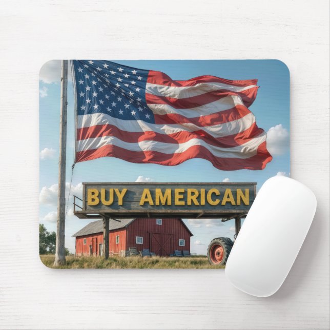 Kaufen Sie amerikanisches Zeichen mit Stall und Tr Mousepad (Mit Mouse)