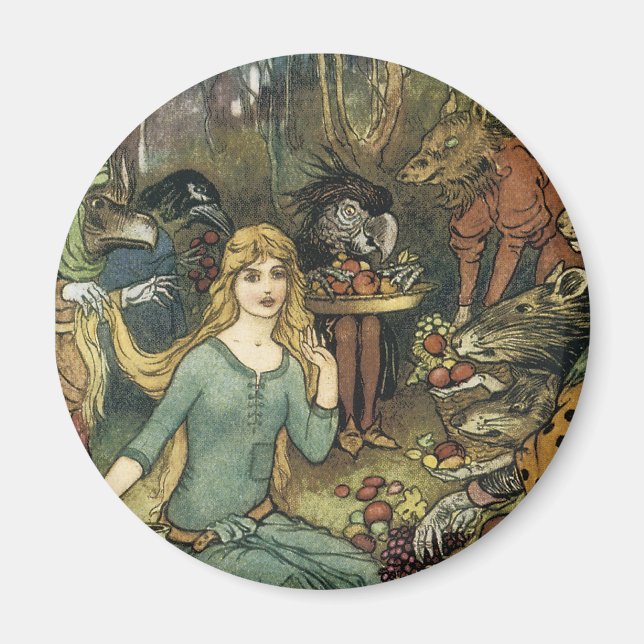 Kaufen Sie bei uns mit einer goldenen Kurve Magnet (Vorne)