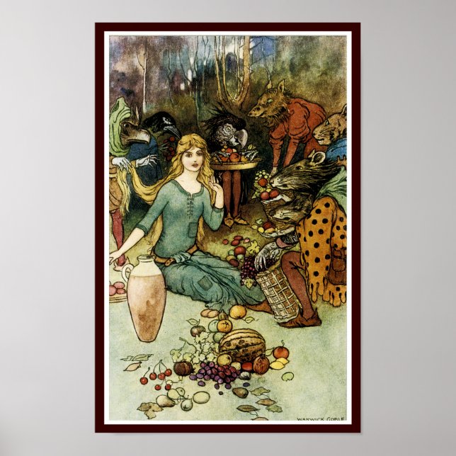 Kaufen Sie bei uns mit einer goldenen Kurve Poster (Vorne)