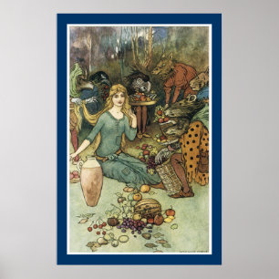 Kaufen Sie bei uns mit einer goldenen Kurve Poster