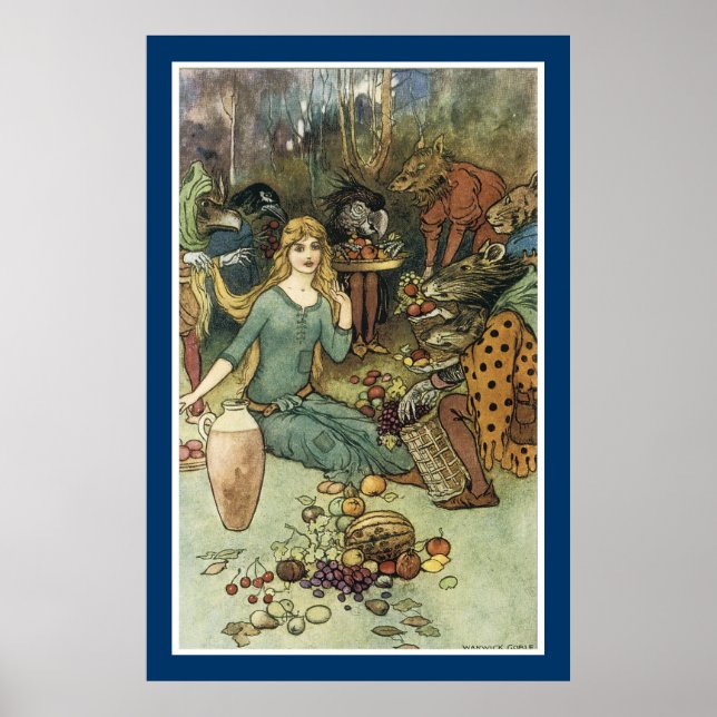 Kaufen Sie bei uns mit einer goldenen Kurve Poster (Vorne)