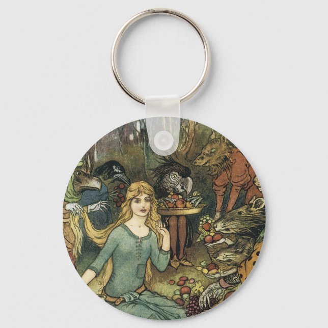 Kaufen Sie bei uns mit einer goldenen Kurve Schlüsselanhänger (Vorderseite)