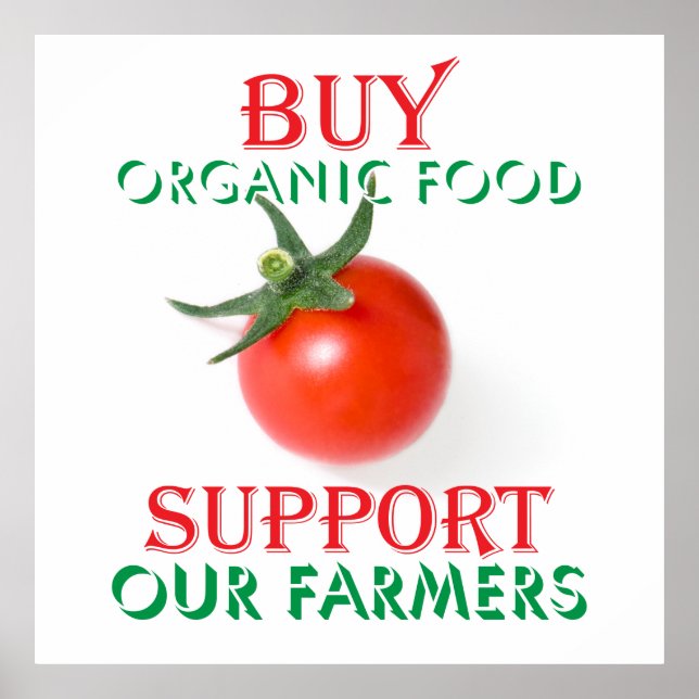Kaufen Sie Bio Lebensmittel Poster (Vorne)