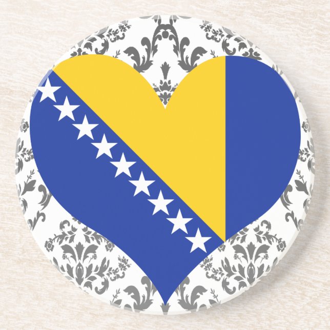 Kaufen Sie Bosnien und Herzegowina Flagge Getränkeuntersetzer (Vorne)