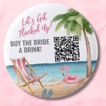 Kaufen Sie Brie A Drink QR Code Button<br><div class="desc">Niedlich Beach Bachelorette Buy Bride A Drink QR Code Taste. Greifen Sie auf Ihre ganze Crew, um sich in den Bars oder Clubs zu vergnügen! Ein cooles Strandthema mit rosa und aquamarinen Farbtönen, das den Blick für eine Entspannung der Braut und ihrer Bestien am Strand ebnen lässt. Von Ausflügen nach...</div>