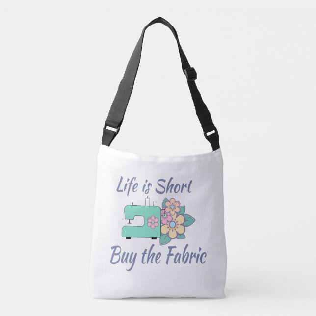 Kaufen Sie das Gewebe, Nähen, Steppen, Handwerk Tragetaschen Mit Langen Trägern (Vorderseite)