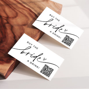 Kaufen Sie die Braut als Getränk-Bachelorette-Kart Visitenkarte