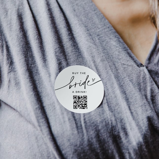 Kaufen Sie die Braut als Getränk-Bachelorette Runder Aufkleber (Von Creator hochgeladen)