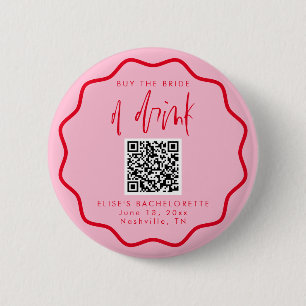 Kaufen Sie die Braut einen Drink Bachelorette Butt Button
