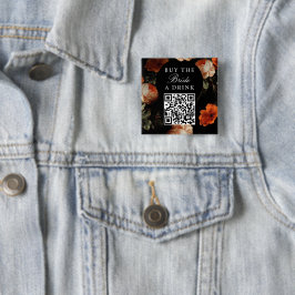 Kaufen Sie die Bride A Drink Bachelorette QR Code Button