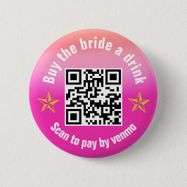 Kaufen Sie die Bride A Drink Disco Cowgirl QR Code Button