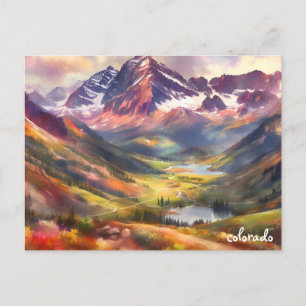 Kaufen Sie die grüne Reise Vintage Colorado Spring Postkarte