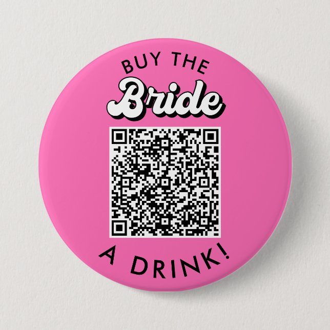 Kaufen Sie die Schaltfläche "Bridge a Drink QR" Button (Vorderseite)