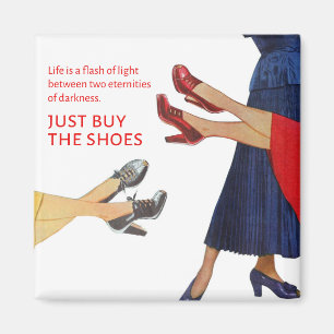 Kaufen Sie die Schuhe Vintage-Werbung Magnet