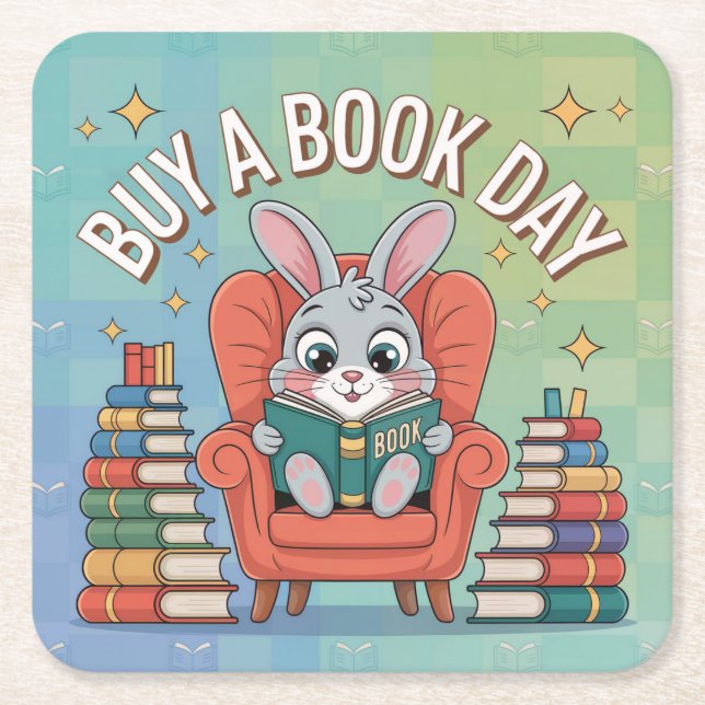 Kaufen Sie ein Book Day Untersetzer Set (Vorderseite)