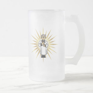 Kaufen Sie einen Priester an einem Bier-Tag-Tasse Mattglas Bierglas