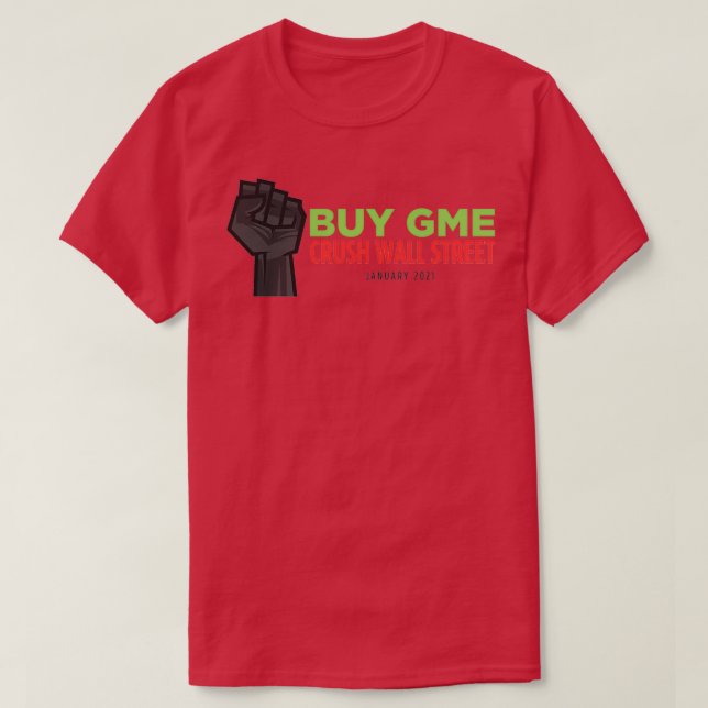 Kaufen Sie GME Crush Wall Street T-Shirt (Design vorne)