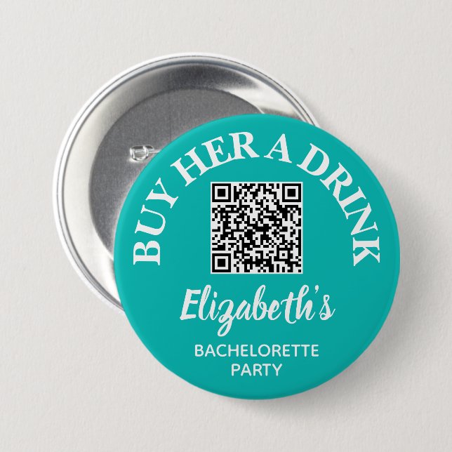 Kaufen Sie ihr einen Drink Junggeselinnen-Abschied Button (Vorne & Hinten)