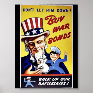 Kaufen Sie Kriegsanleihen, sichern Sie unsere Schl Poster