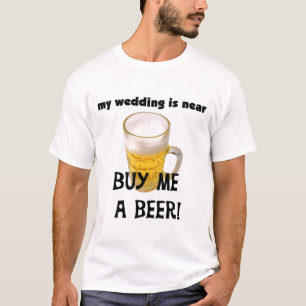 Kaufen Sie mich ein Bier-Junggeselle-Party T-Shirt