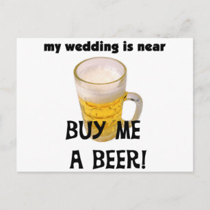 Kaufen Sie mir ein Bier Bachelor Party Tshirts und Postkarte