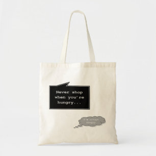 Kaufen Sie nie, wenn Sie hungrige Tasche sind