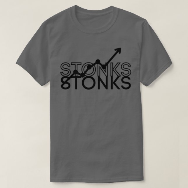 Kaufen Sie Stonks Stock Trading Money Crypto T-Shirt (Design vorne)
