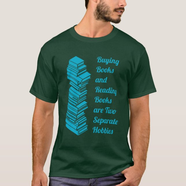 Kaufen von Büchern, die Bücher lesen T-Shirt (Vorderseite)