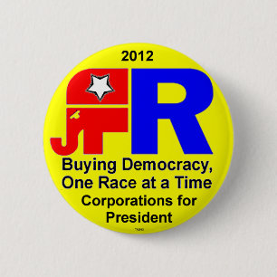 Kaufende Demokratie - Knopf Button