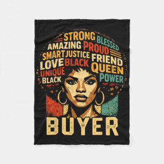 Käufer Black History Month Mächtige schwarze Pride Fleecedecke