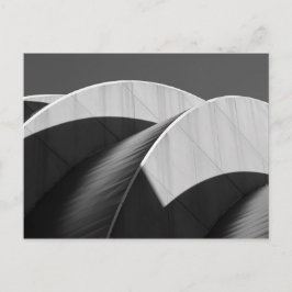 Kauffman Center Black and White Curves Postkarte