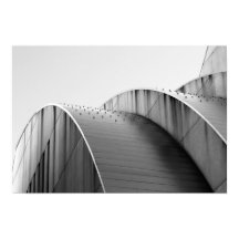 Kauffman Centre Black and White Curves Kansas City