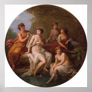 Kauffman - Diana und ihre Nymphen beim Baden Poster