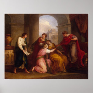 Kauffman - Vergil liest Augustus aus der Aeneis vo Poster