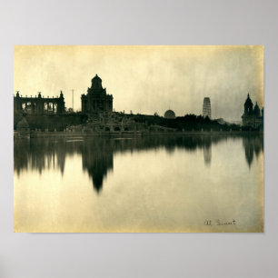 Kaufhaus Louisiana, Ferris Wheel, 1904 Poster