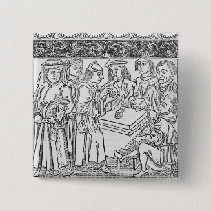 Kaufleute und Geldverleiher Button