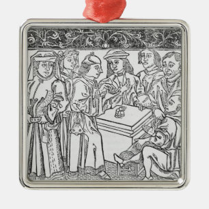 Kaufleute und Geldverleiher Ornament Aus Metall