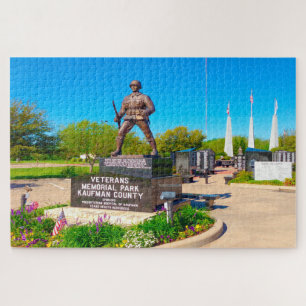 Kaufman Landkreis Veterans Memorial Normandie Fran Puzzle