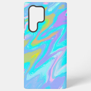 Kaugummi-Marmor-Textur-Flüssiglack-Mischung Samsung Galaxy Hülle