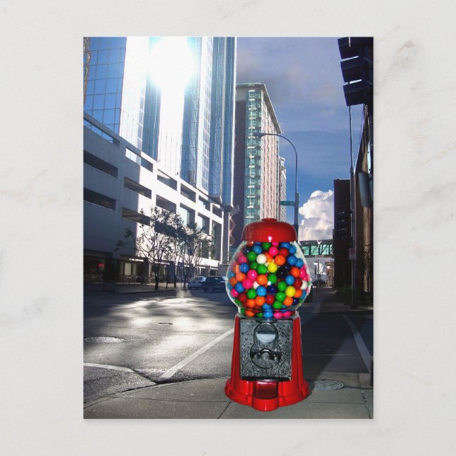 Kaugummi Postkarte (Vorderseite)