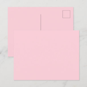 Kaugummi-Rosa Hübsch und Lecker Einheitliche Farbe Postkarte