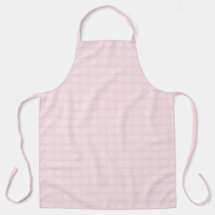 Kaugummi-Rosa und Lavendel-Schamrot-Gingham-Muster Schürze
