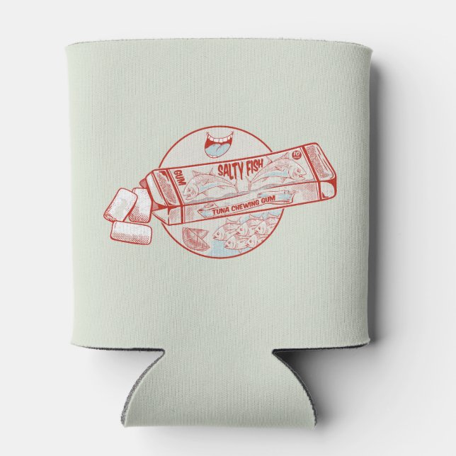 Kaugummi-Thunfischgeschmack Dosenkühler (Rückseite)