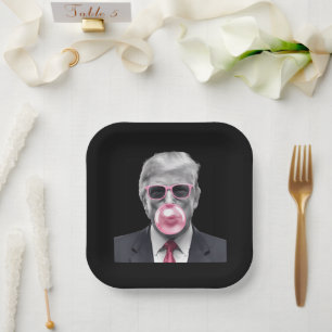 Kaugummi Trump Donald Trump 2024 Wähle Trump  Pappteller