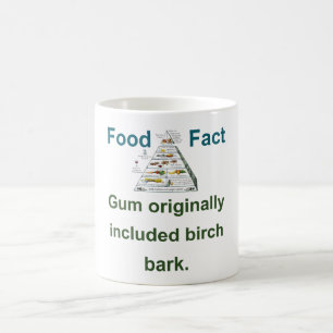 Kaugummi, ursprünglich einschließlich Birkenrinde  Kaffeetasse