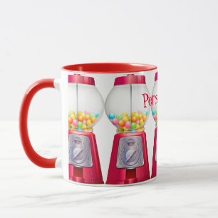 Kaugummiautomat Kaugummi vintage süß rot Tasse
