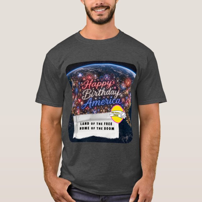 Kaugummiverpackung-Witze 4. Juli T-Shirt (Vorderseite)