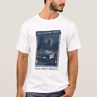 Kaukasische Kollisions-Einheit Feldoperator T-Shirt