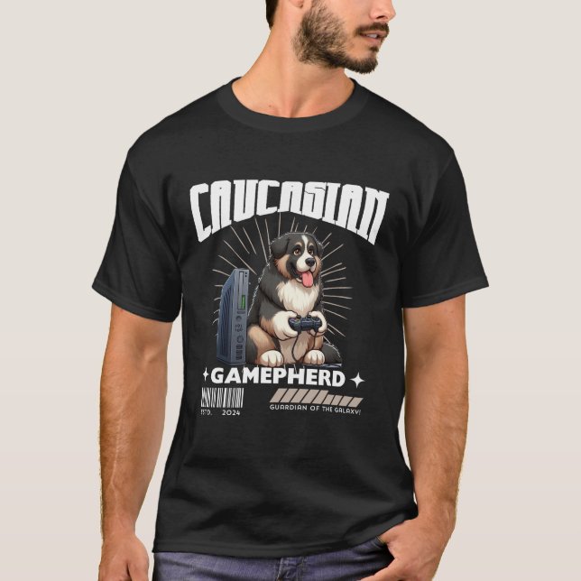 Kaukasischer Gamepherd T-Shirt (Vorderseite)