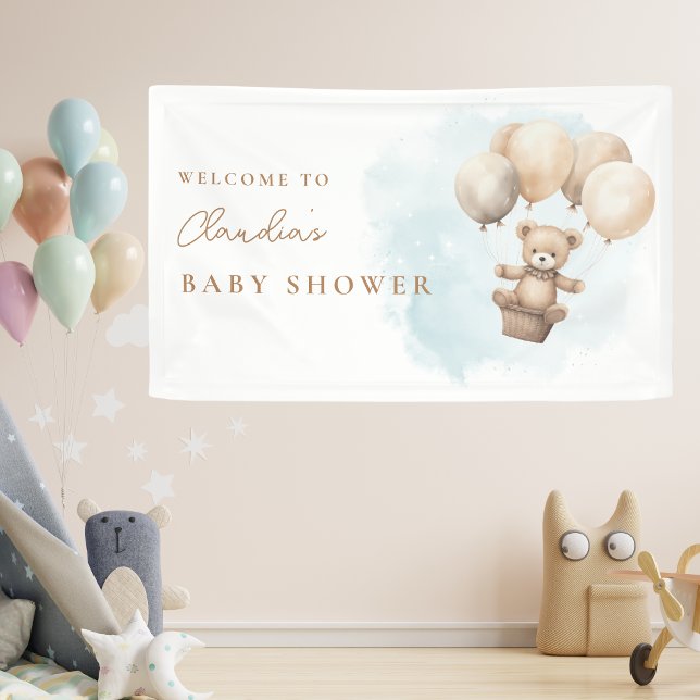 Kaum Erwartetes Neutrales Babyshower Banner (Bearly Wait Baby Shower Banner)